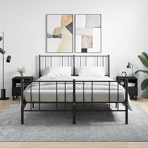 TJROO Nachttische Nachttisch 2 Stück Couchtisch Schrank Aufbewahrungsmöbel für Wohnzimmer Schlafzimmer oder Büro Wohnkultur Klassisches Design Schwarz 40x35x47,5cm TJROO Nachttische Nachttisch 2 Stück Couchtisch Schrank Aufbewahrungsmöbel für Wohnzimmer Schlafzimmer oder Büro Wohnkultur Klassisches Design Schwarz 40x35x47,5cm von TJROO