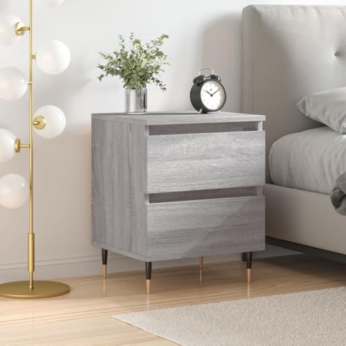 TJROO Nachttische Nachttisch Schrank Aufbewahrungsschrank Couchtisch Möbel für Wohnzimmer Schlafzimmer oder Büro Wohnkultur Klassisches Design Sonoma Grau 40x35x50cm TJROO Nachttische Nachttisch Schrank Aufbewahrungsschrank Couchtisch Möbel für Wohnzimmer Schlafzimmer oder Büro Wohnkultur Klassisches Design Sonoma Grau 40x35x50cm von TJROO