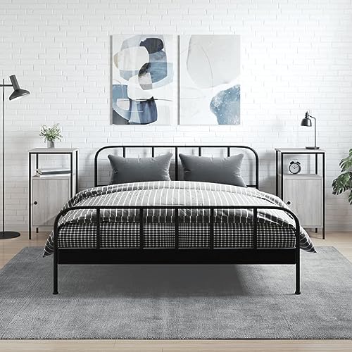 TJROO Nachttische Schrank Aufbewahrungsbox 2 Stück Couchtisch Wohnkultur Möbel für Wohnzimmer Schlafzimmer oder Büro Klassisches Design Sonoma Grau 41x31x80cm von TJROO