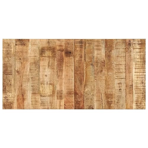 TJROO Tischplatte 120x60 cm Stärke 25-27 mm Massives Mangoholz Schreibtischplatten Esstisch Holz Tischplatten Tabletop Esstischplatte Möbelplatten Deckplatte Holzplatten von TJROO