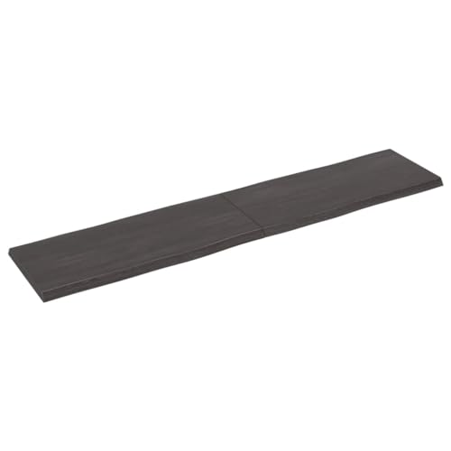 TJROO Tischplatte Dunkelgrau 180x40x4 cm Massives Eichenholz Esstischplatte Möbelplatten Deckplatte Esstiach Holzplatten Schreibtischplatten Massivholzplatte Tischplatten Tabletop von TJROO