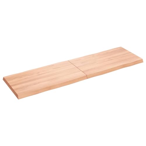 TJROO Tischplatte Hellbraun 140x40x4 cm Massives Eichenholz Tischplatten Table Top Esstiach Esstischplatte Möbelplatten Deckplatte Holzplatten Schreibtischplatten von TJROO