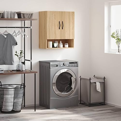 TJROO Wandschrank Innenmöbel Sideboard Aufbewahrungsschrank für Schlafzimmer oder jeden anderen Wohnraum Minimalistisches Design Eiche Sonoma 60 x 31 x 70 cm von TJROO