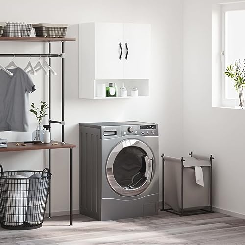 TJROO Wandschrank Innenmöbel Sideboard Aufbewahrungsschrank für Schlafzimmer oder jeden anderen Wohnraum minimalistisches Design Weiß 60 x 31 x 70 cm von TJROO