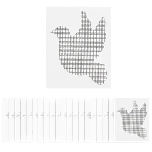 ‎TJUSPIRIT 20 Stück Fliegengitter Reparatur Klebeband Selbstklebend, 9 cm x 7 cm Fliegengitter Reparatur Set für Fliegengitter Fenster(Taube) von TJUSPIRIT