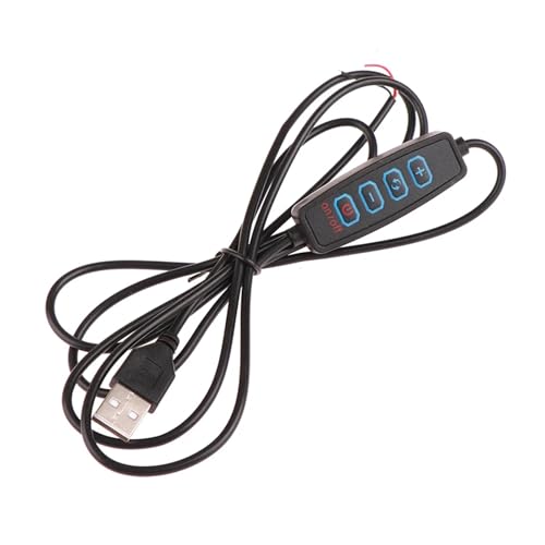1 Stück 1,5 MU 5 V LED Tri-Tint Dimmen Farbschalter Kabeldimmer 4-Tasten-Controller 2 Kanäle for Niederspannungs-LED-CCT-Bi-Color-Licht(Black) von TJXADNEV