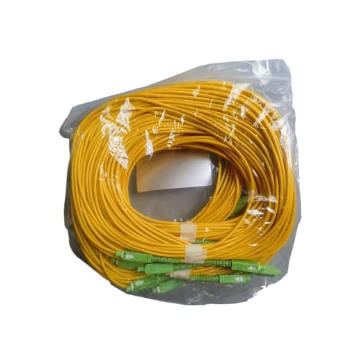 10 Stück SC/APC-SC/APC Singlemode Glasfaser-Patchkabel Simplex 9/125μm OS2(10pcs 10M) von TJXADNEV