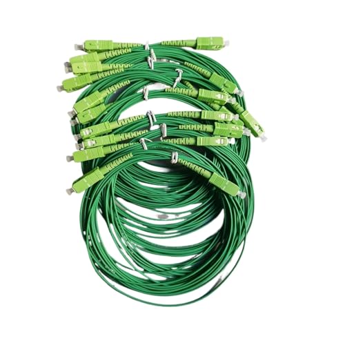 10-teiliges Glasfaserkabel SC/APC-SC/APC 2 m/2,5 m/3,5 m 2,0 mm/1,6 mm LSZH Singlemode-FTTH-Verlängerungskabel mit geringer Einfügungsdämpfung for den Innenbereich(50pcs 2M 2.0mm) von TJXADNEV