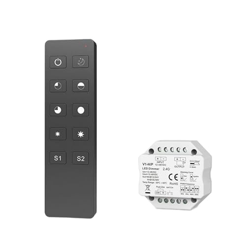 12-48 VDC LED-Controller Push-Dimmung 250 Hz 500 Hz 2 kHz 8 kHz Vierwege-PWM-Frequenzdimmer(R1 and V1-H P Kits) von TJXADNEV
