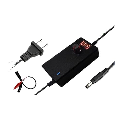3-12V5A-24V3A Motor, Wasserpumpe, Lüfter, LED-Lichtleiste, einstellbare Spannung, Geschwindigkeit und Dimm-Stromversorgung(3 -24V-1A with Display+Clip) von TJXADNEV