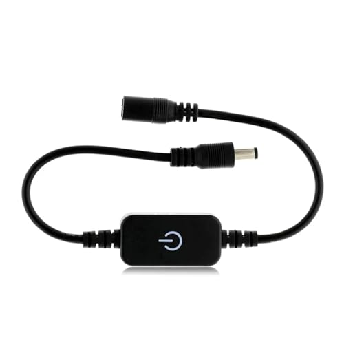 DC12-24V U LED-Lichtleiste Dimmer Helligkeitseinstellung Schalter Controller Touch Dimmer LED Dimmschalter Controller(Black) von TJXADNEV