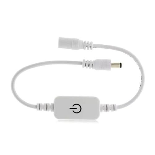 DC12-24V U LED-Lichtleiste Dimmer Helligkeitseinstellung Schalter Controller Touch Dimmer LED Dimmschalter Controller(White) von TJXADNEV