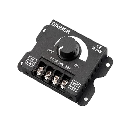 DC12V-24V LED-Schalter 30A 360W Spannungsregler einstellbarer Controller for Streifenlichtdimmer(30A General) von TJXADNEV