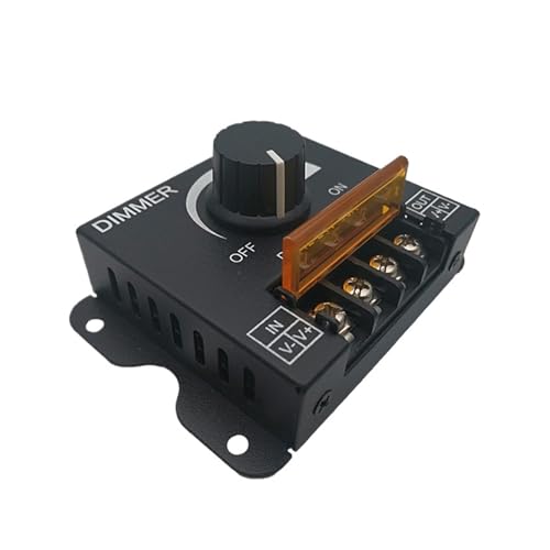 DC12V-24V LED-Schalter 30A 360W Spannungsregler einstellbarer Controller for Streifenlichtdimmer(30A with Cover) von TJXADNEV