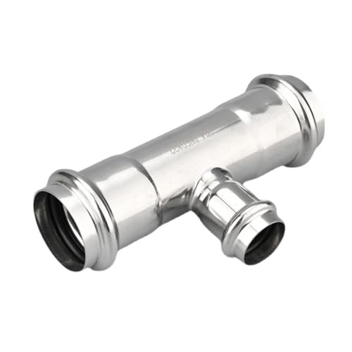 T-Stück mit Klemmreduzierstück aus Edelstahl 304, Wasserrohrverschraubungen, Doppelklemmreduzierstück, T-Stückverbindung vom Typ T, Innendurchmesser 88,9–101,6 mm(Inside diameter 101.6mm*20mm) von TJXADNEV