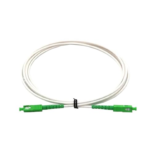 TJXADNEV 5 Stück SC/Apc 2 m SM G657A2 SX 3,0 mm LSZH ummantelte Glasfaser-Patchkabel von TJXADNEV