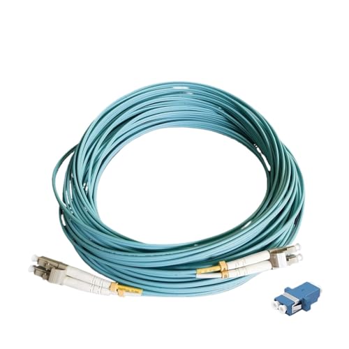 TJXADNEV OM4 LC/UPC-LC/UPC Duplex-Multimode-Glasfaserkabel, geringer Stromverbrauch, halogenfrei, 15 m, 2,0 mm Innenverlängerungskabel von TJXADNEV