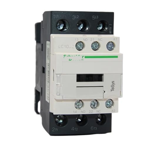 TJXADNEV Schütz 220 V AC dreipoliges Schütz 3P dreiphasig 3-polig 50/60 Hz LC1D25 LC1D09 LC1D18 Spulenspannung 24 V 110 V 220 V 380 V(LC1D09,380V) von TJXADNEV