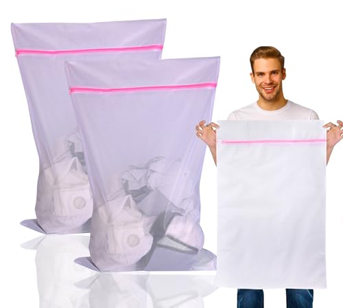 12x XXL Premium Wäschenetz 60x90 cm Set Groß - Netz für Waschmaschine- Wäschesack in verschiedenen Größen - Waschsack & Wäschebeutel mit Reißverschluss (12x XXL (90x60cm)) von TK Gruppe Timo Klingler