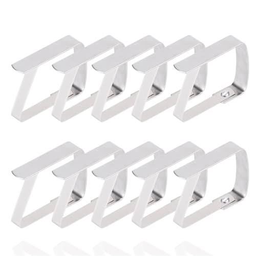 TK Gruppe Timo Klingler 50x Tischtuchklammern Klammern Set - Tischtuchhalter - Tischdeckenklammern aus Aluminium als Klammer für Tischdecken, Tische von TK Gruppe Timo Klingler