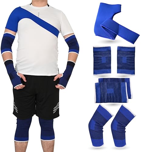 TK Gruppe Timo Klingler 7x XXL Bandage Set mit Kniebandage - Ellenbogenbandage - Fußbandage - Schulterbandage - Knöchelbandage für Sport & Freizeit TK Gruppe Timo Klingler 7x XXL Bandage Set mit Kniebandage - Ellenbogenbandage - Fußbandage - Schulterbandage - Knöchelbandage für Sport & Freizeit von TK Gruppe Timo Klingler