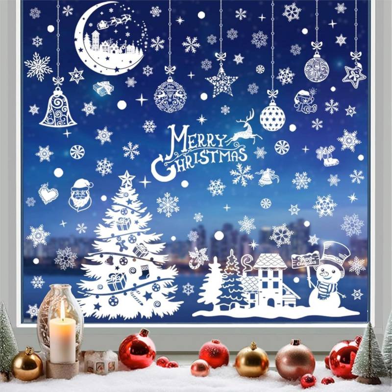 TK Gruppe Fensterbild 202-teiliges Fensterbilder Set Weihnachten – selbstklebende Aufkleber, selbstklebend TK Gruppe Fensterbild 202-teiliges Fensterbilder Set Weihnachten – selbstklebende Aufkleber, selbstklebend von TK Gruppe