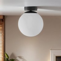 Deckenleuchte E27 Schwarz Weiß Glas Metall Modern von TK Lighting