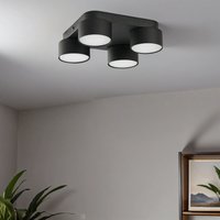 Runde Deckenlampe Schwarz Metall GX53 Ø22 cm von TK Lighting