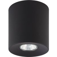 Aufbauspot Schwarz Metall Ø 11 cm rund GU10 ADELIA von TK Lighting