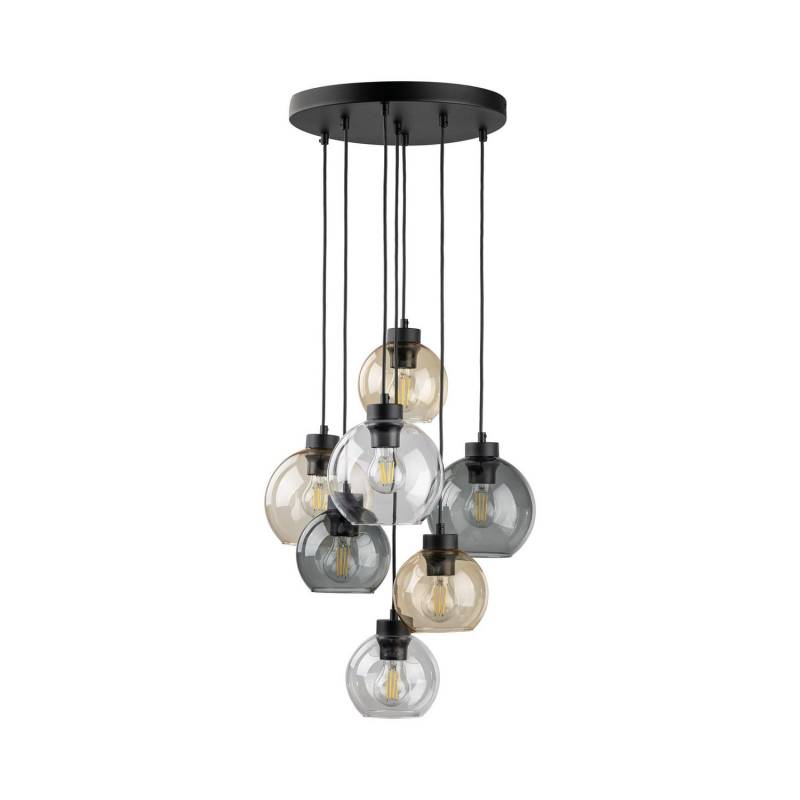 B-Ware Cubus Hängelampe Pendelleuchte Lampe Mehrfarbig Glas E27 49 Cm 7 Flammig B-Ware Cubus Hängelampe Pendelleuchte Lampe Mehrfarbig Glas E27 49 Cm 7 Flammig von TK Lighting