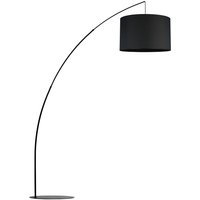 Bogenleuchte Schwarz Metall Stoff 245 cm hoch XXL E27 Bogenleuchte Schwarz Metall Stoff 245 cm hoch XXL E27 von TK Lighting