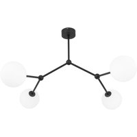 Deckenlampe Kugelschirm Schwarz Weiß Metall Glas Deckenlampe Kugelschirm Schwarz Weiß Metall Glas von TK Lighting