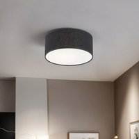 Deckenlampe Stoffschirm Ø31 cm rund E27 in Schwarz Deckenlampe Stoffschirm Ø31 cm rund E27 in Schwarz von TK Lighting