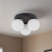 Deckenleuchte 3-flammig G9 Ø 23 cm Schwarz Weiß Glas Metall Deckenleuchte 3-flammig G9 Ø 23 cm Schwarz Weiß Glas Metall von TK Lighting