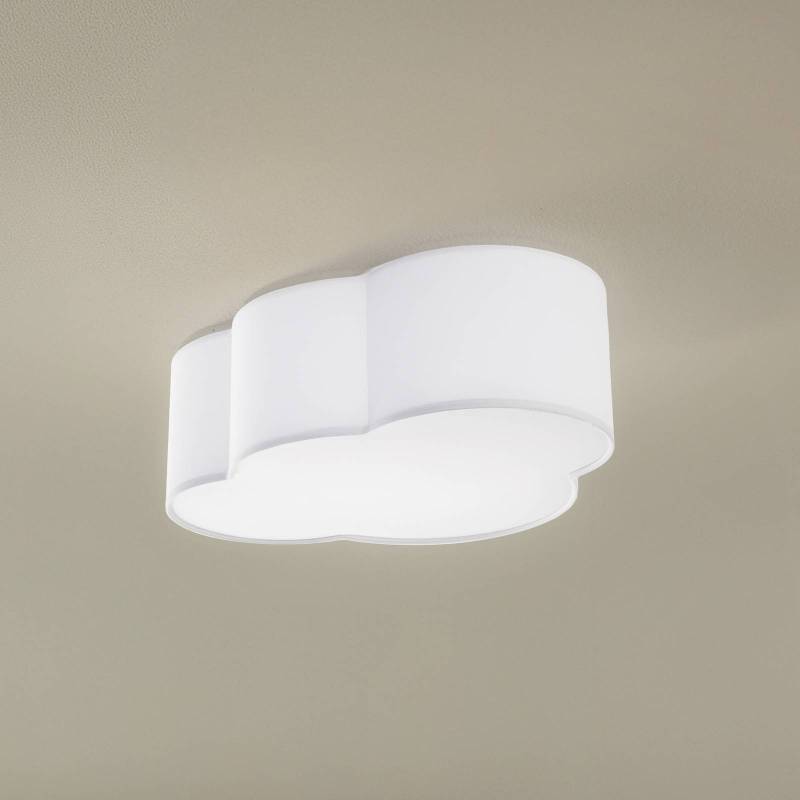 Deckenleuchte Cloud, Textil, 41 x 31 cm, weiß von TK Lighting