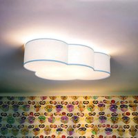 Deckenleuchte Kinderzimmer Blau Wolke Stoffschirm 4x E27 Deckenleuchte Kinderzimmer Blau Wolke Stoffschirm 4x E27 von TK Lighting