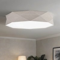 Deckenleuchte Stoff Leinen 78 cm breit blendarm 6x E27 von TK Lighting