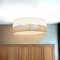 Deckenleuchte rund Ø 45 cm Boho Style 3x E27 Stoff Jute Deckenleuchte rund Ø 45 cm Boho Style 3x E27 Stoff Jute von TK Lighting