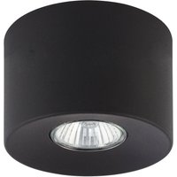 Deckenspot Metall Ø 11 cm rund klein flach GU10 Schwarz von TK Lighting