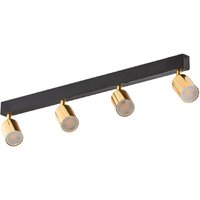 Deckenstrahler GU10 Gold Schwarz 4-flammig 83 cm lang Metall Deckenstrahler GU10 Gold Schwarz 4-flammig 83 cm lang Metall von TK Lighting
