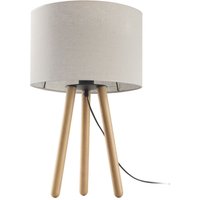 Dreibein Tischleuchte Holz Stoff 46 cm Skandinavisch Dreibein Tischleuchte Holz Stoff 46 cm Skandinavisch von TK Lighting