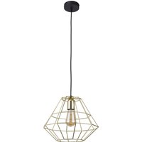 Hängelampe DIAMOND in Gold Schwarz Lampe Esstisch von TK Lighting
