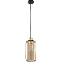Hängelampe Glas Schirm Ø 14 cm Braun Gold E27 von TK Lighting