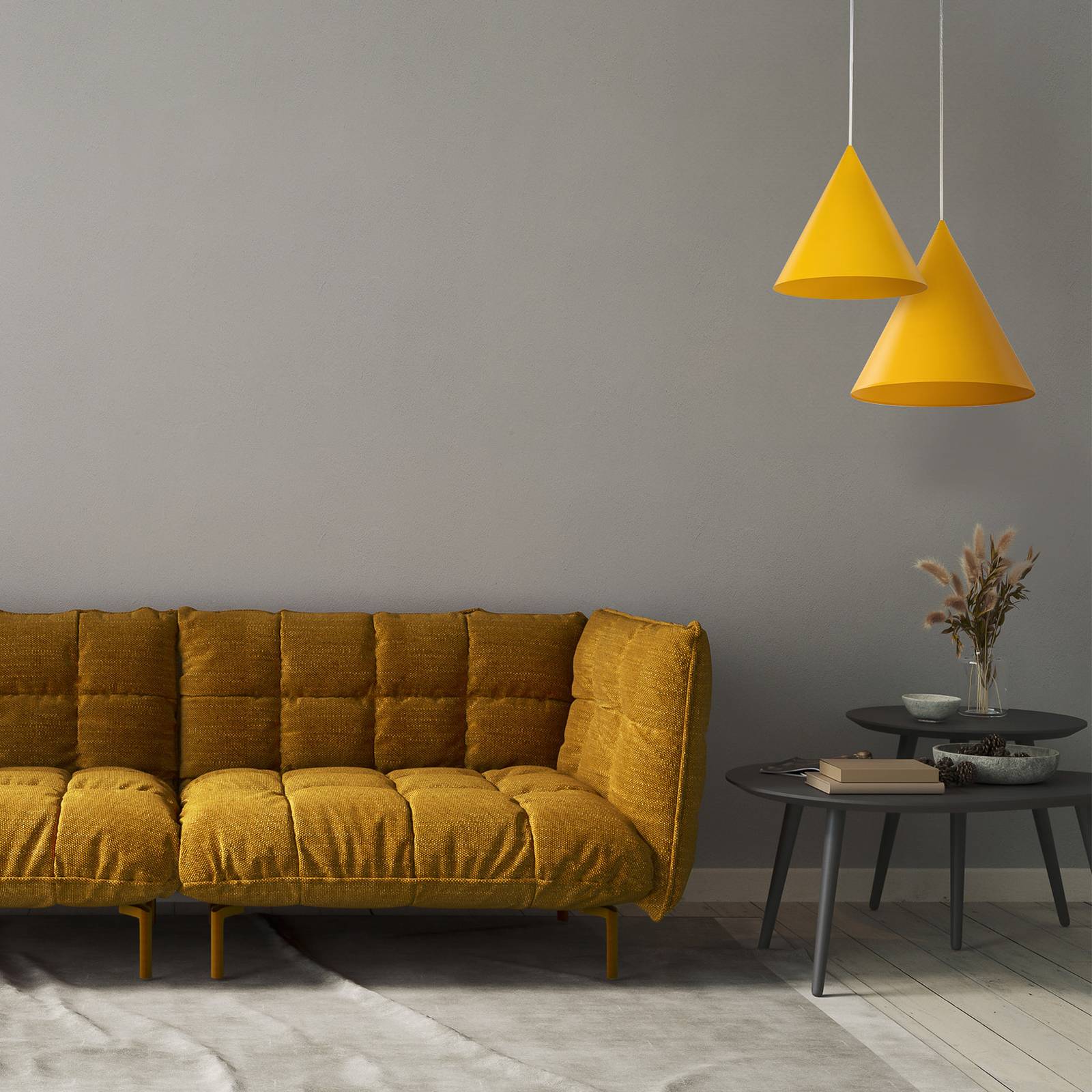 Hängeleuchte Cono, 1-flammig, Ø 25 cm, gelb, E27 Hängeleuchte Cono, 1-flammig, Ø 25 cm, gelb, E27 von TK Lighting