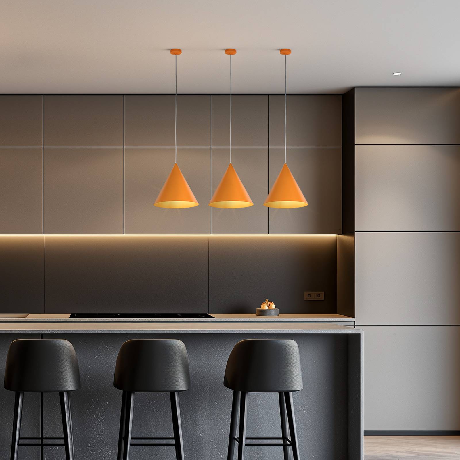 Hängeleuchte Cono, 1-flammig, Ø 25 cm, orange, E27 Hängeleuchte Cono, 1-flammig, Ø 25 cm, orange, E27 von TK Lighting