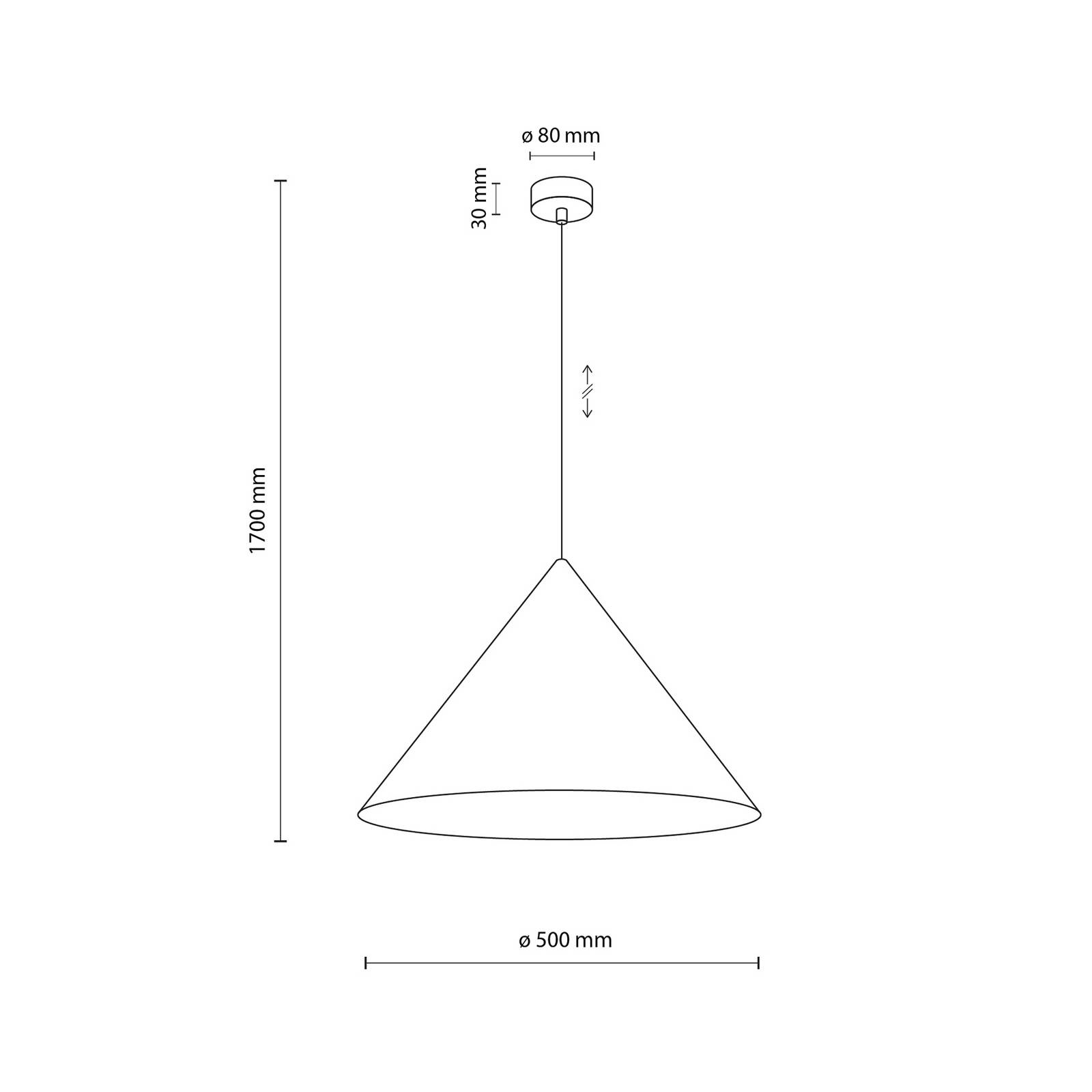 Hängeleuchte Cono, 1-flammig, Ø 50 cm, braun, E27 Hängeleuchte Cono, 1-flammig, Ø 50 cm, braun, E27 von TK Lighting
