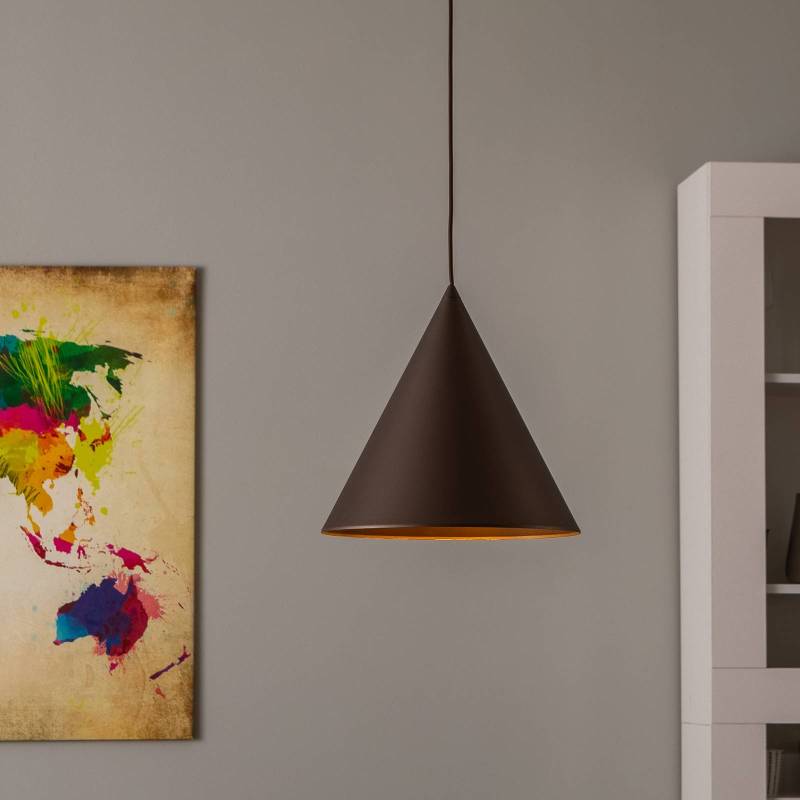 Hängeleuchte Cono, einflammig, Ø 32 cm, bronzefarben von TK Lighting