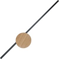 Indirekte Wandlampe LED Schwarz Natur Metall Holz 3000 K Indirekte Wandlampe LED Schwarz Natur Metall Holz 3000 K von TK Lighting