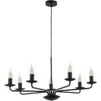 Kronleuchter Rustikal Metall Schwarz 7-flammig E27 Kronleuchter Rustikal Metall Schwarz 7-flammig E27 von TK Lighting