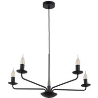 Kronleuchter Schwarz Rustikal 5-flammig E27 Metall Kronleuchter Schwarz Rustikal 5-flammig E27 Metall von TK Lighting